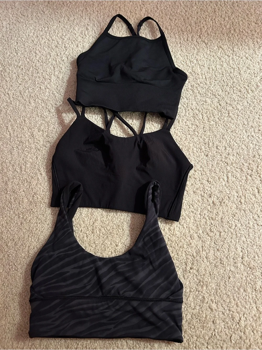 Women’s Lululemon Variety Style Sports Bras 3-pack